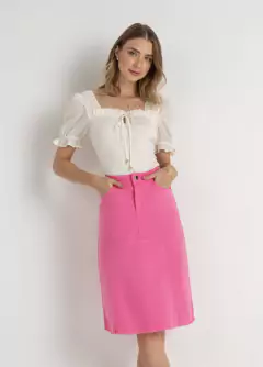 Saia Evasê Sarja - loja online