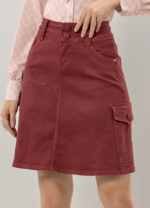 Saia Sarja Evasê Collor