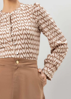 Camisa Crepe Estampada - comprar online