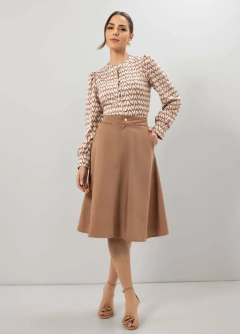 Camisa Crepe Estampada - Majurye Modas