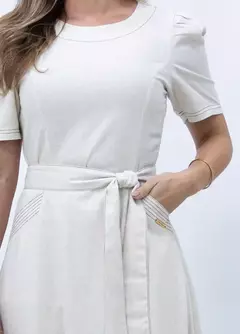 Vestido Linho com Textura - comprar online