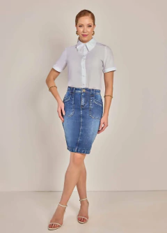 Saia Tradicional Jeans na internet