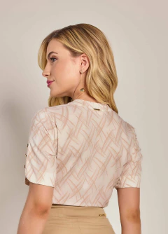 Camisa Crepe Estampada - comprar online