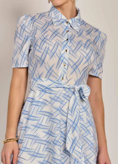 Vestido Godê Crepe Estampado - comprar online
