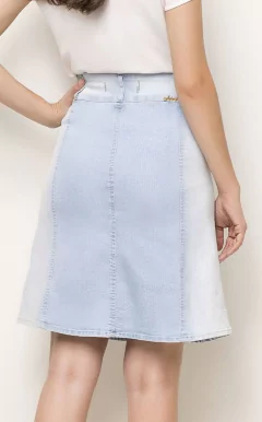 Saia Evase Jeans - comprar online