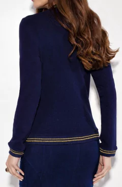 Jaqueta Bomber Malha Denim - Majurye Modas