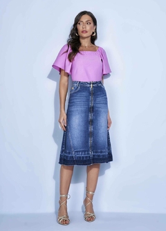 SAIA JEANS EVASE C/ ZÍPER na internet