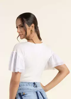 Blusa Malha Estampada na internet