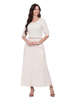 Blusa Akemy Hapuk Bege - loja online