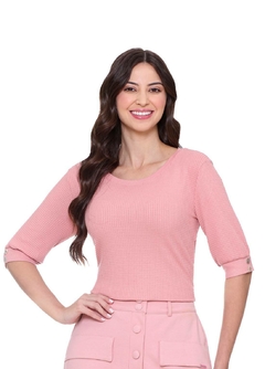 Blusa Akemy Hapuk Rosa - comprar online