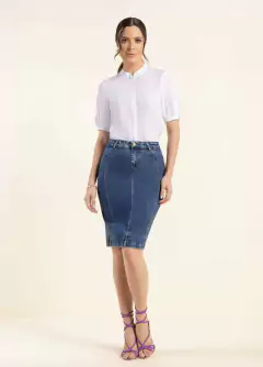 Saia Jeans Tradicional 58 cm - loja online