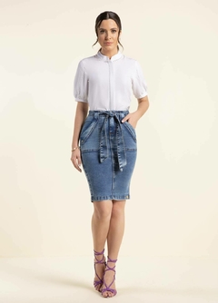Saia Jeans Tradicional - Majurye Modas