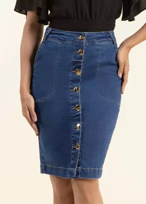 Saia Jeans Tradicional