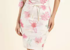 Saia Sarja Lápis Estampada - comprar online