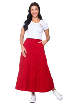 Saia Carolina Jeans Color Hapuk