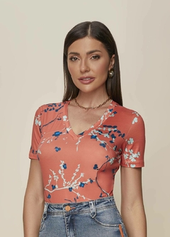 T-Shirt Malha Estampada