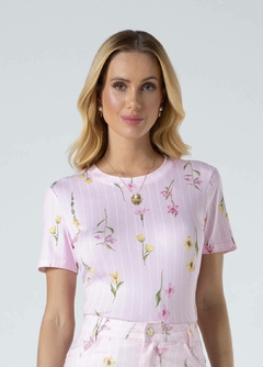 T-Shirt Malha Estampada