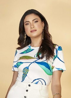 T-Shirt Malha Estampada