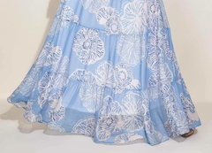 VESTIDO PLANO LONGO ESTAMPADO - Majurye Modas