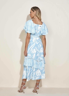 VESTIDO CREPE ESTAMPADO - Majurye Modas