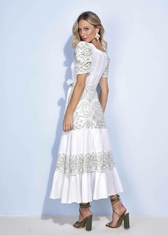 VESTIDO DE LEISE COM BABADOS - Majurye Modas
