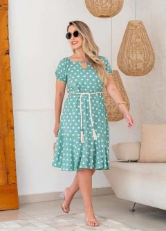 Vestido Poá Stefania Maria Moura - loja online