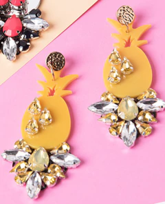Aros Pineapple by Debora - A lo mejor Carlota accesorios // Tienda online