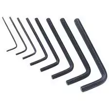 JOGO DE CHAVES HEXAGONAIS (allen), abauladas longas, 2 mm a 8 mm com 7 peças, GEDORE