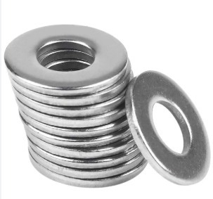 ARRUELA LISA EM AÇO INOX (pacote com 100pçs)