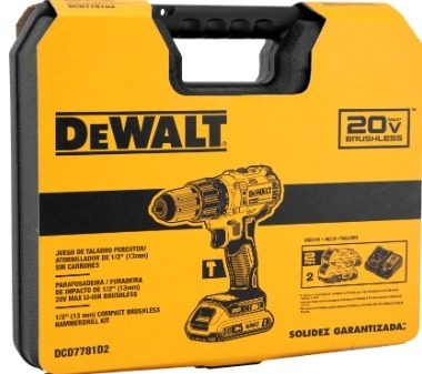 PARAFUSADEIRA DEWALT COM 2 BATERIAS