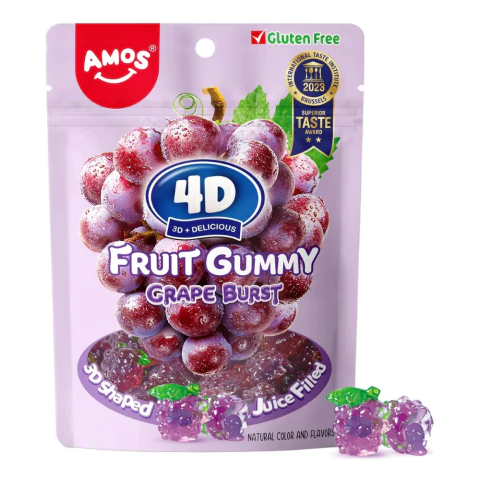 Amos 4D Gomitas sabor uva 65 g - comprar en línea