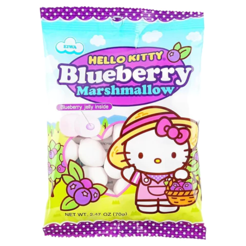 Eiwa Marshmallow Bombon Relleno Hello Kitty Blueberry - comprar en línea