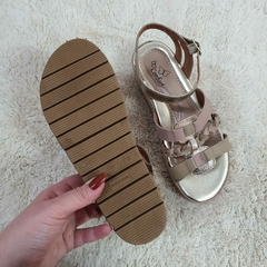 Sandália Feminina Anabela Baixa Via Jully Couro Legitimo 34 ao 40 - comprar online