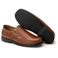 Sapatilha Masculina Pelica Couro Solado Amazonas Costurado