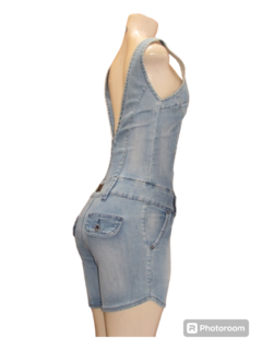 Macaquinho Luápole Jeans Com Alça Meia Coxa - comprar online