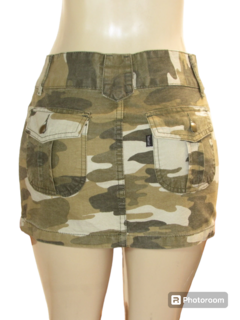 Mini Saia Camuflada Tavernit Verão - netpizante