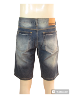 Bermuda Masculina Jeans Passeio Corte Reto 100% Algodão - comprar online