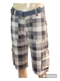 Imagem do Bermuda Masculina Cargo Sallo Com Cinto