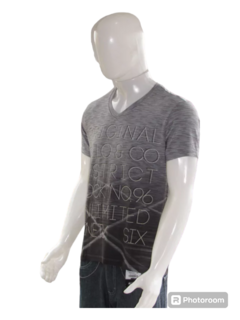 Camisa Sallo Gola V Masculino Adulto Manga Curta Premium na internet