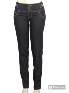Calça Jeans Feminina Skinny C/Bordado Luápole Cós Médio