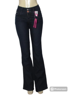 Imagem do Calça Feminina Ultimato Adulto Feminina Flare Cós Alto Lavagem Escura