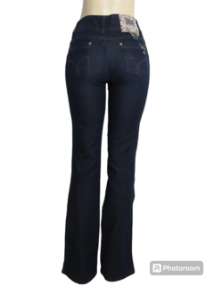 Calça Feminina Ultimato Adulto Feminina Flare Cós Alto Lavagem Escura - comprar online