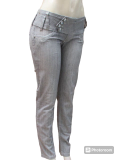 Calça Feminina Skinny Tecido Cós Baixo Retrô - netpizante