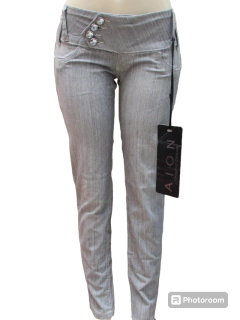 Calça Feminina Skinny Tecido Cós Baixo Retrô