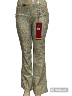 Calça Opera Z Feminina Flare Cos Alto Floral