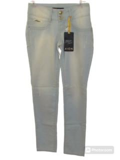 Calça Cigarrete Ly Feminina Jeans Cós Médio Itália Aion