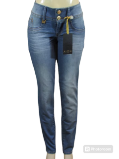 Calça Jeans Feminina Cigarrete Ly Cós Médio Londres Aion