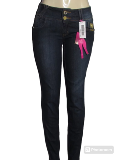 Calça Feminina Jeans Ultimato Adulto Skinny Cós Médio Lavagem Escura
