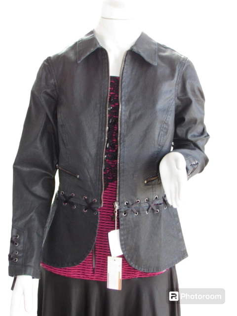 Jaqueta Feminina Jeans Encerado Luapole Look Outono Inverno