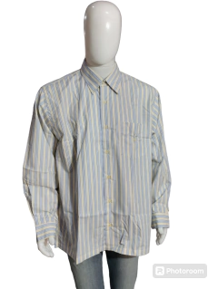 Camisa Masculina Medida Certa Manga Longa Corte Largo Algodão - comprar online